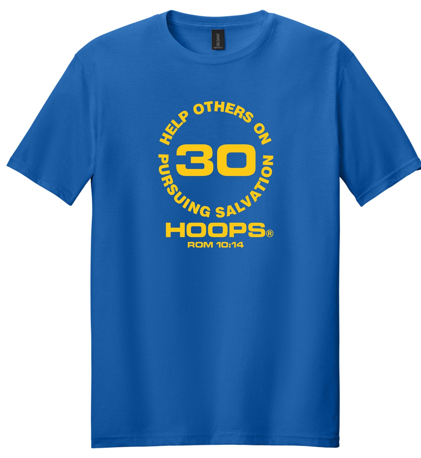 Coates Christian Apparel® - H.O.O.P.S.® (Help Others On Pursuing Salvation) Unisex Christian Clothing-T-Shirt - Faith-Based Apparel Basketball inspired