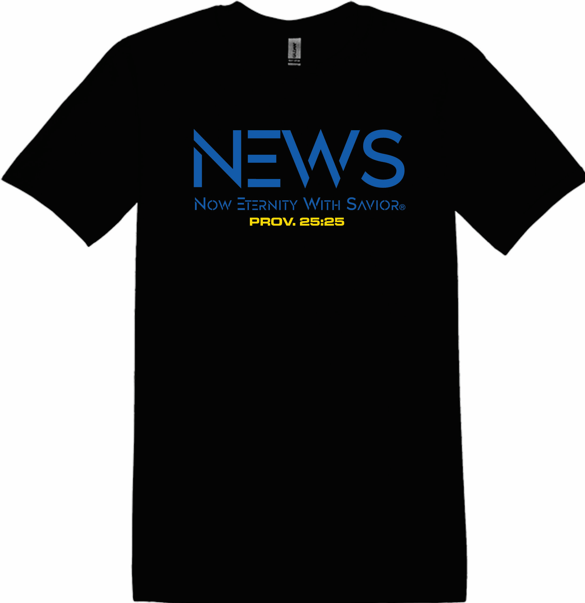 G.O.O.D.® N.E.W.S.® God of our destiny® & Now Eternity With Savior® T - Shirts Support Ukraine! - COATES Christian Apparel